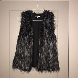 Faux fur vest